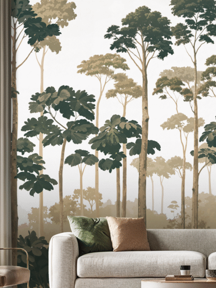 Misty Grove Wall Mural