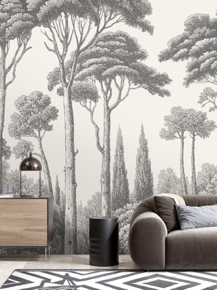 Misty Grove Wall Mural