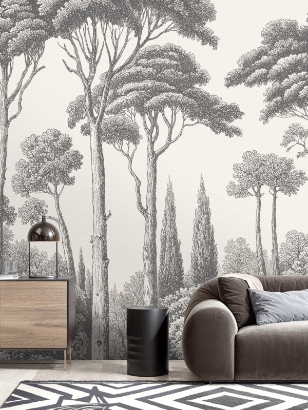 Misty Grove Wall Mural