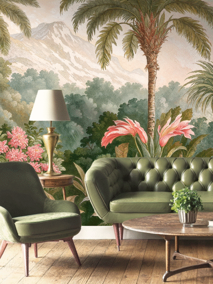 Misty Grove Wall Mural