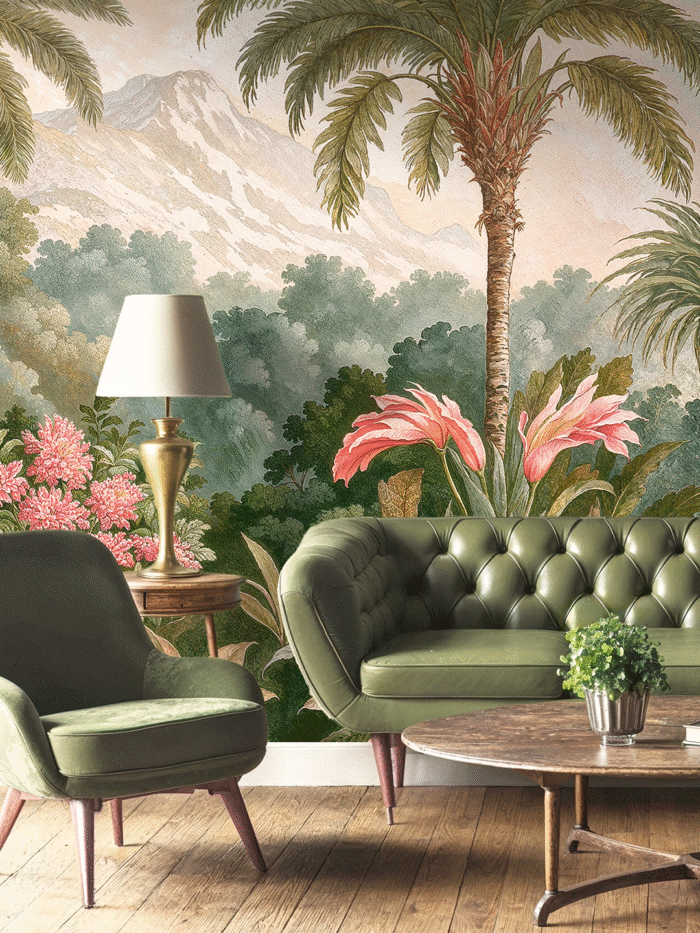 Misty Grove Wall Mural