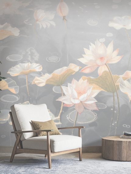 Echoes of  Tranquil  Pagodas Wall Mural