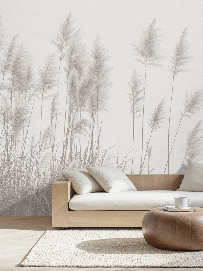 Peace of Timeless Reeds Wall Mural