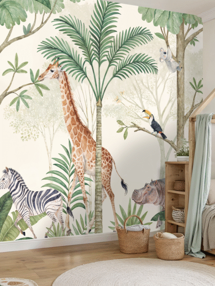 Jungle Adventure Playland Wall Mural