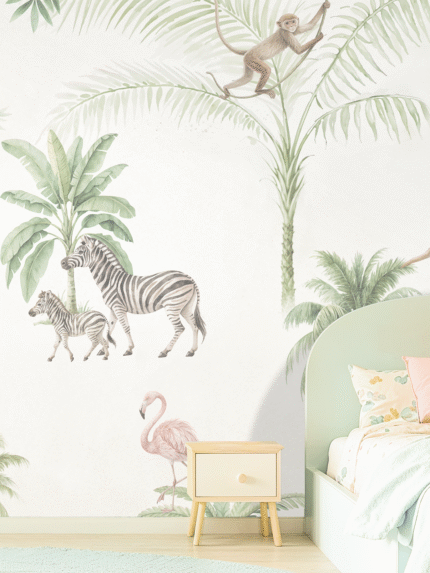 Jungle Adventure Playland Wall Mural