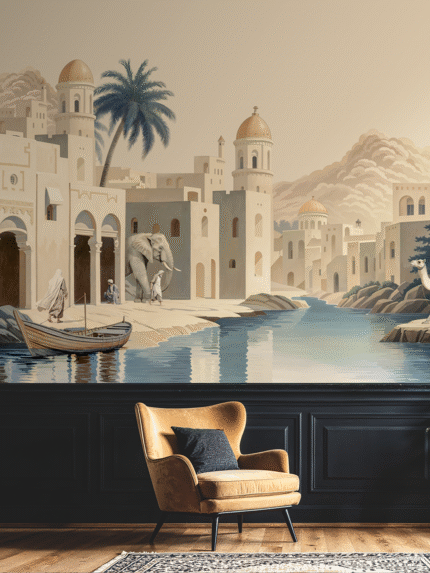 Riverside Tranquility Wall Mural