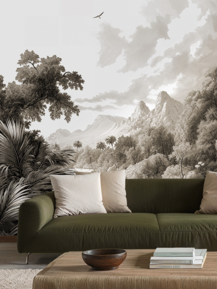 Riverside Tranquility Wall Mural