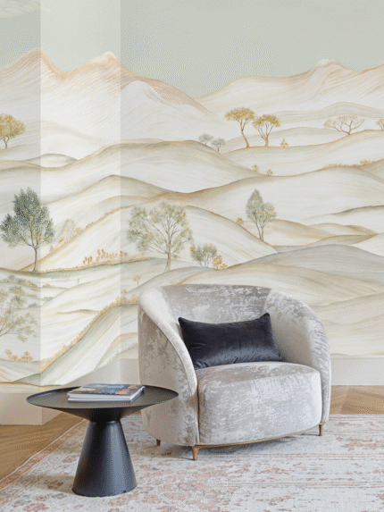 Reflections of Silent Bloom Wall Mural