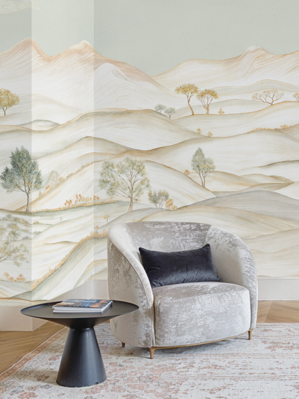 Silent Peaks Wall Mural