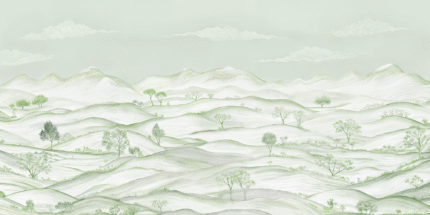 Silent Peaks Wall Mural