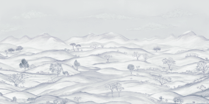 Silent Peaks Wall Mural