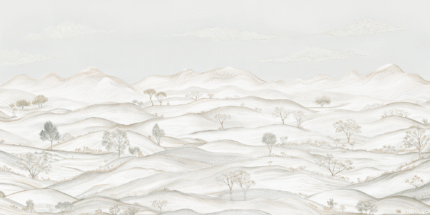 Silent Peaks Wall Mural