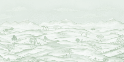 Silent Peaks Wall Mural