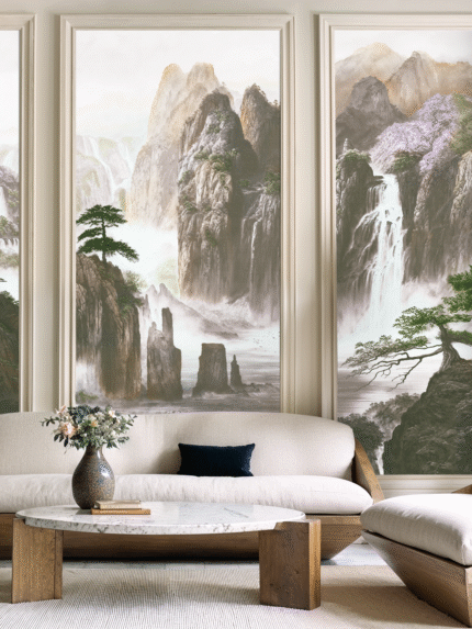 Echoes of Celestial Falls Wall Mural