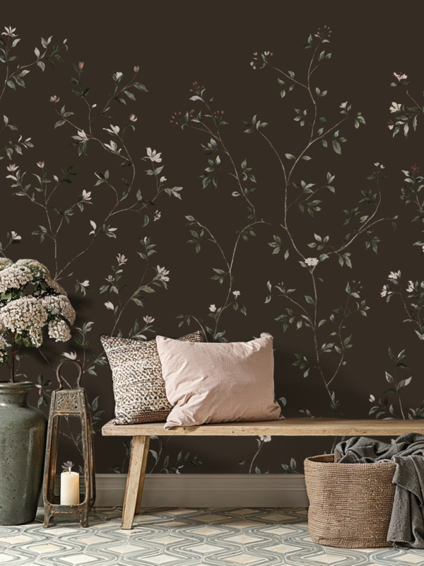 Fragrant Path (Dark) Wall Mural