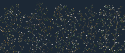 Fragrant Path (Dark) Wall Mural