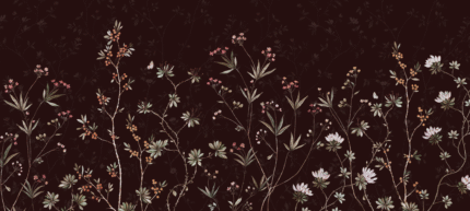 Botanic Reverie (Dark) Wall Mural