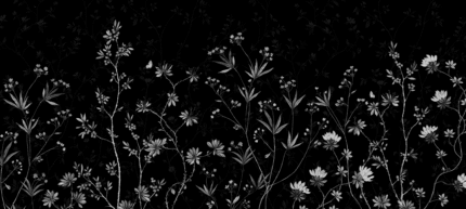 Botanic Reverie (Dark) Wall Mural