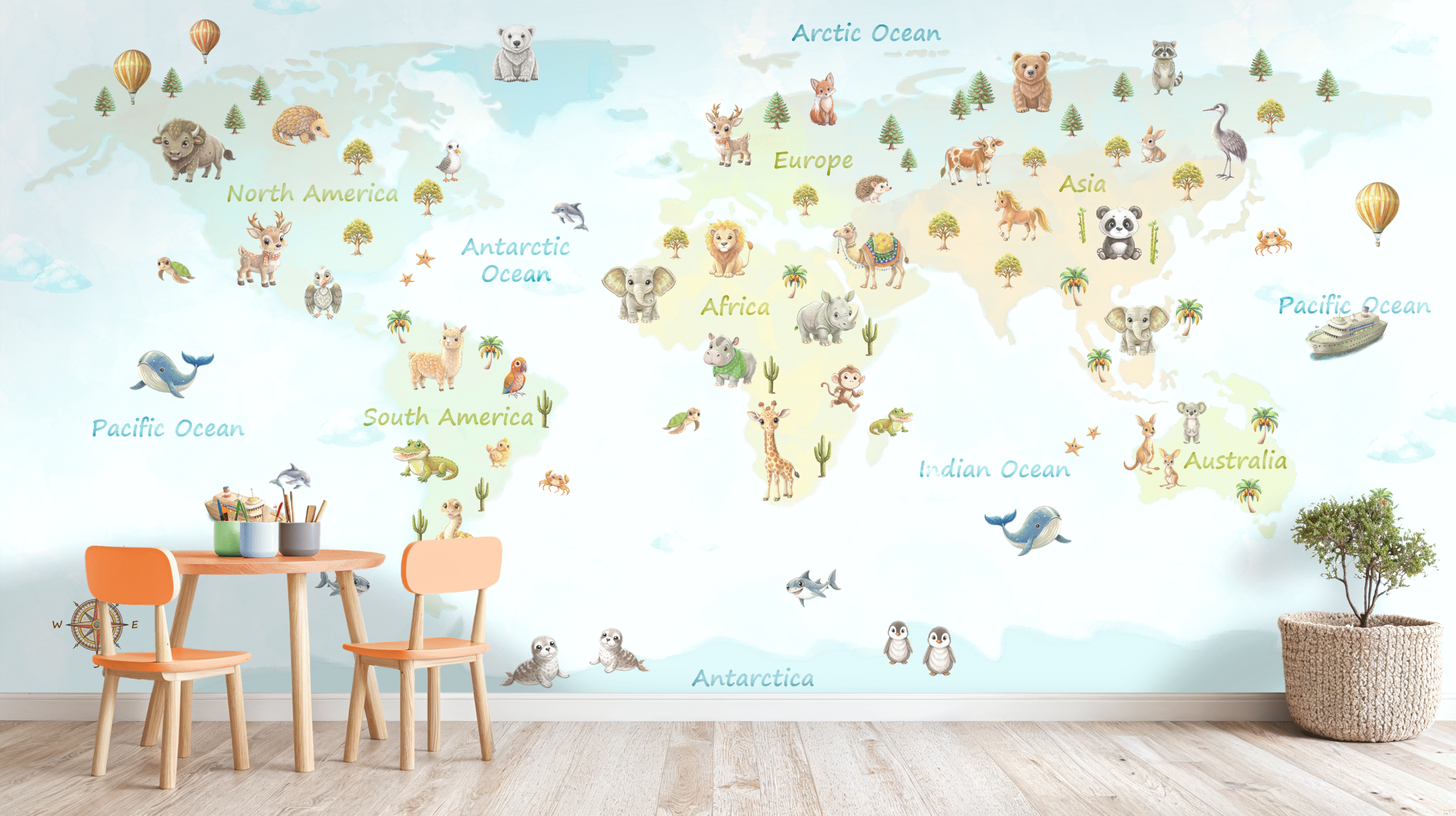 Wall Mural for Children's room.Dubai&UAE