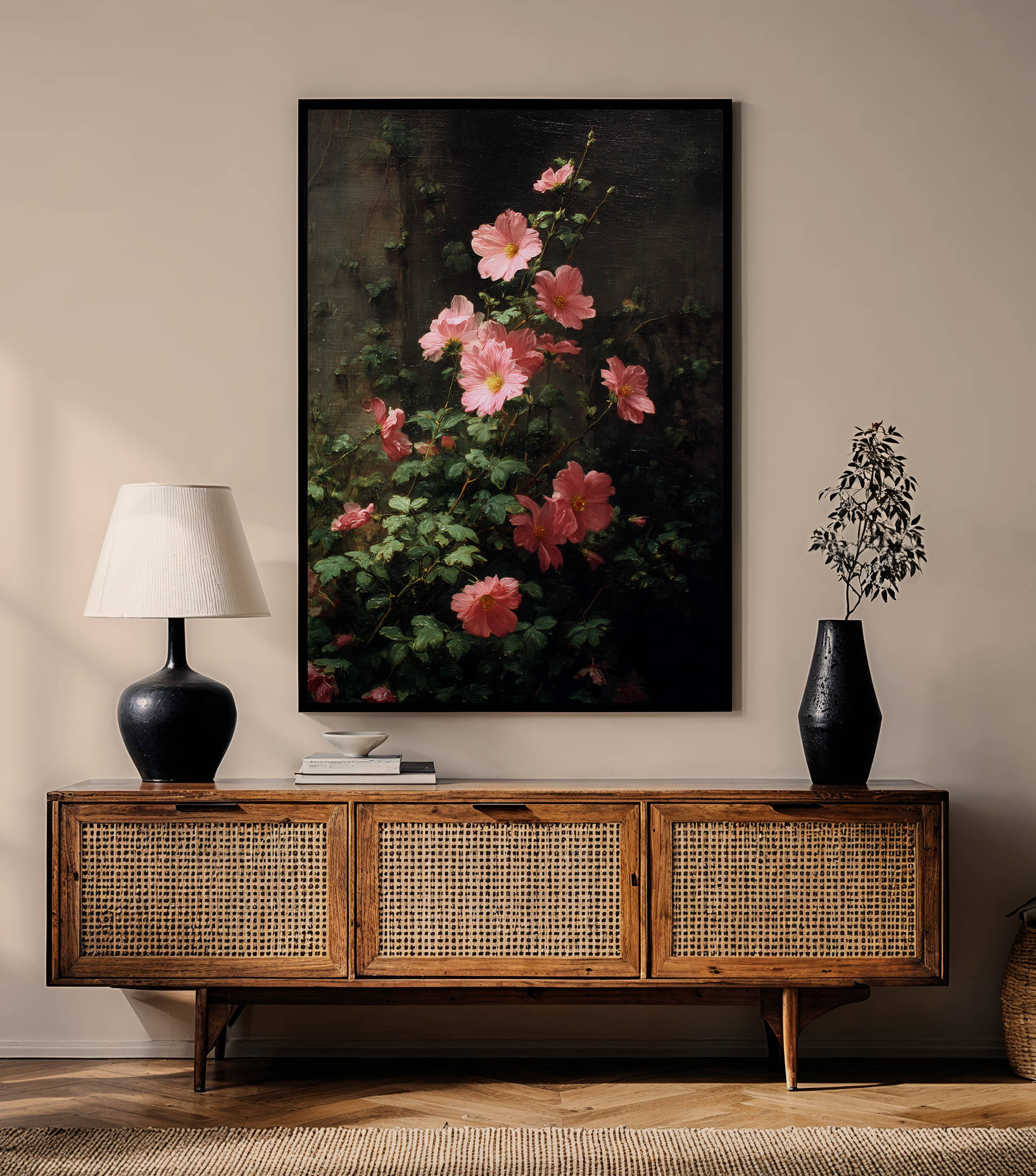 Framed art for interior decor