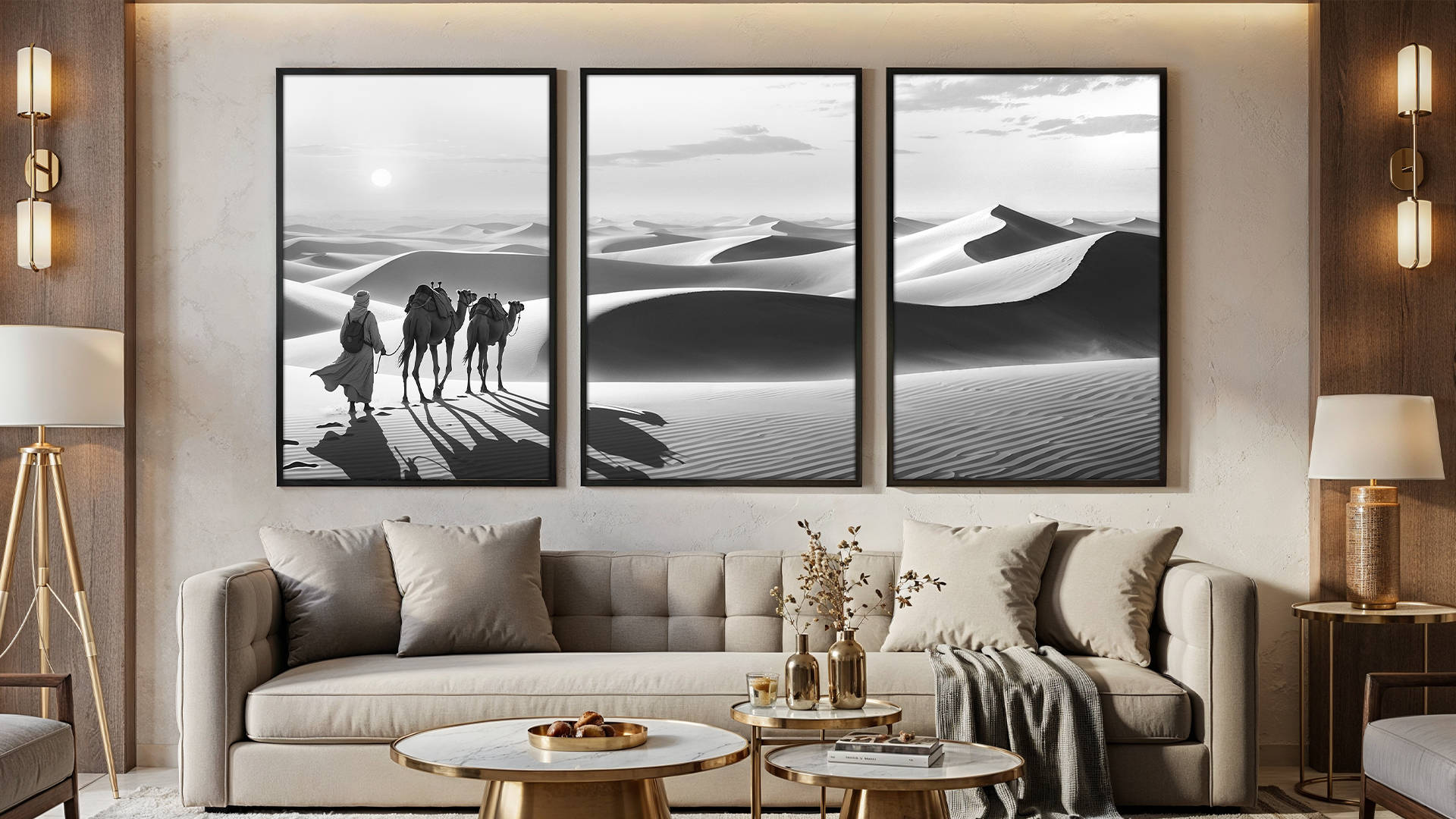 Framed art for interior decor