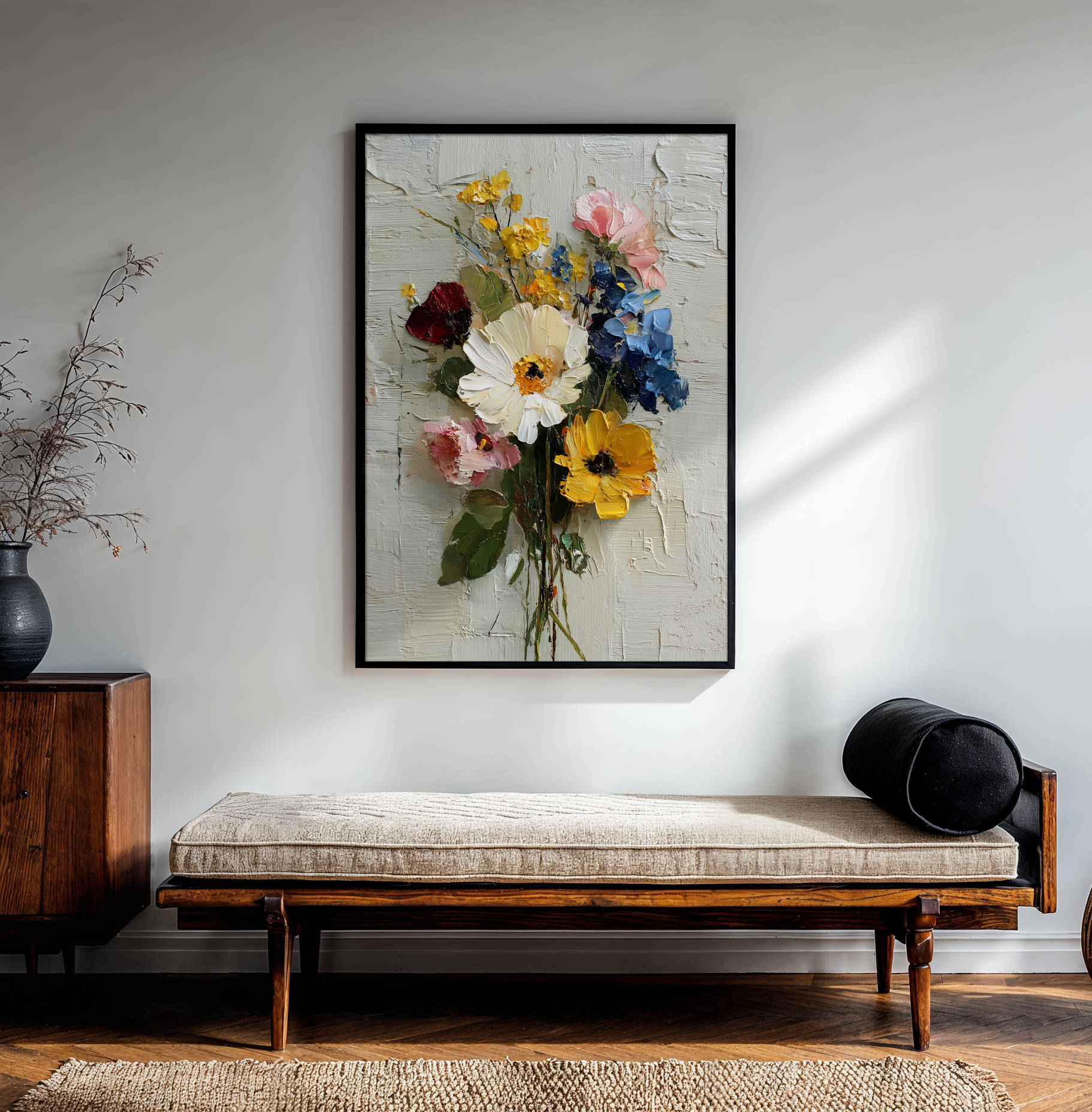 Framed art for interior decor