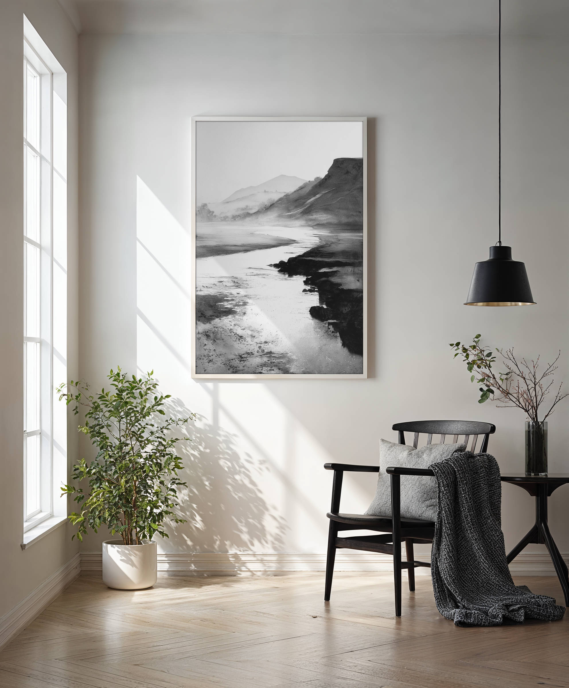 Framed art for interior decor