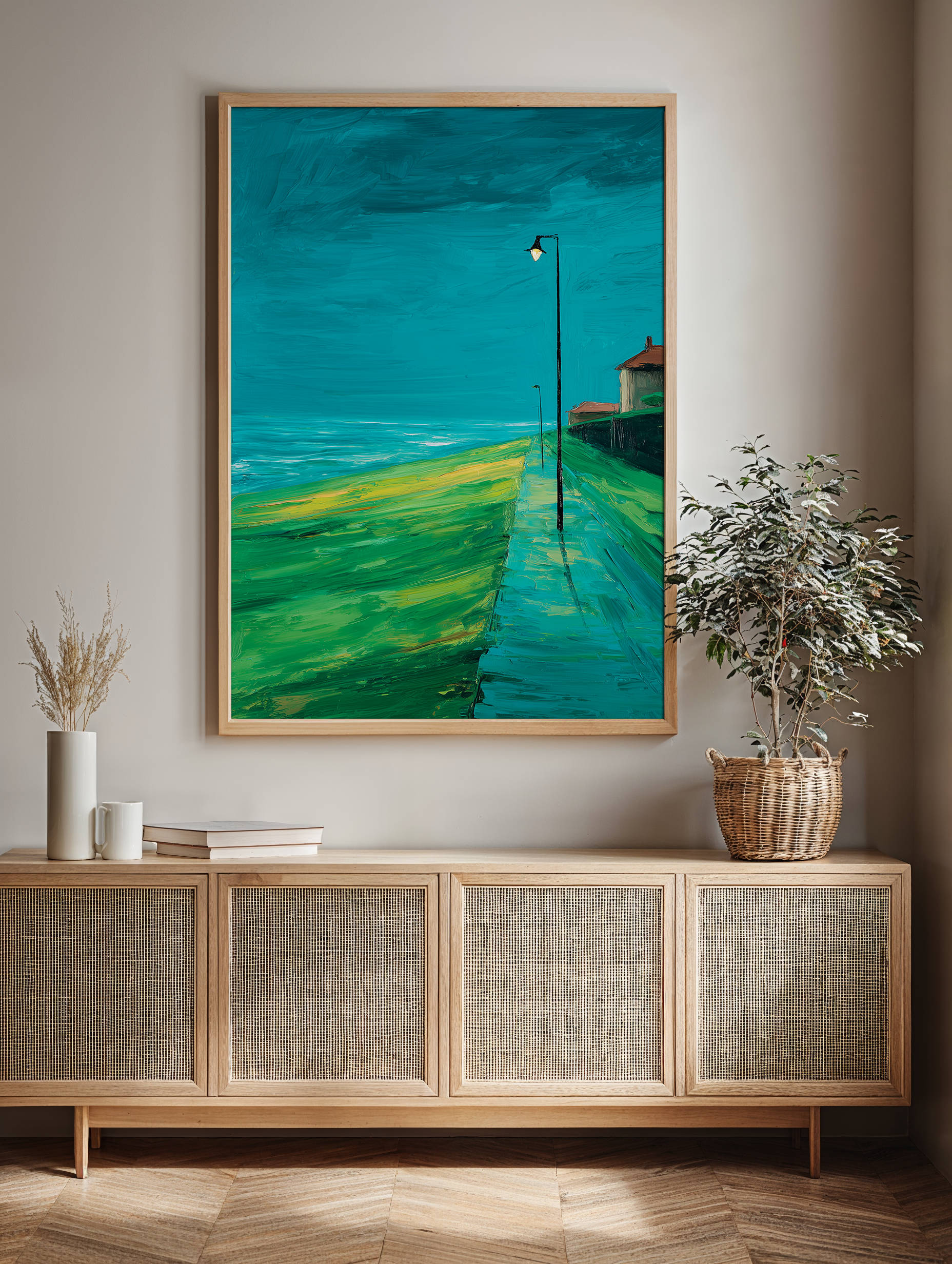 Framed art for interior decor