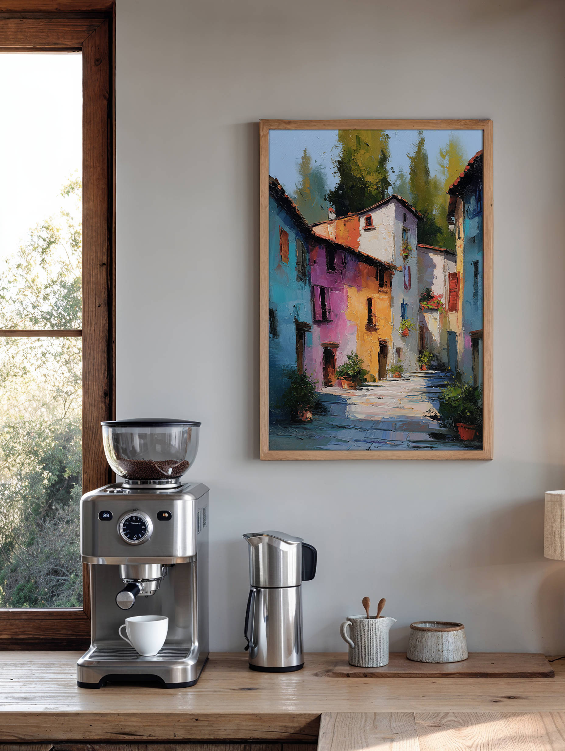 Framed art for interior decor