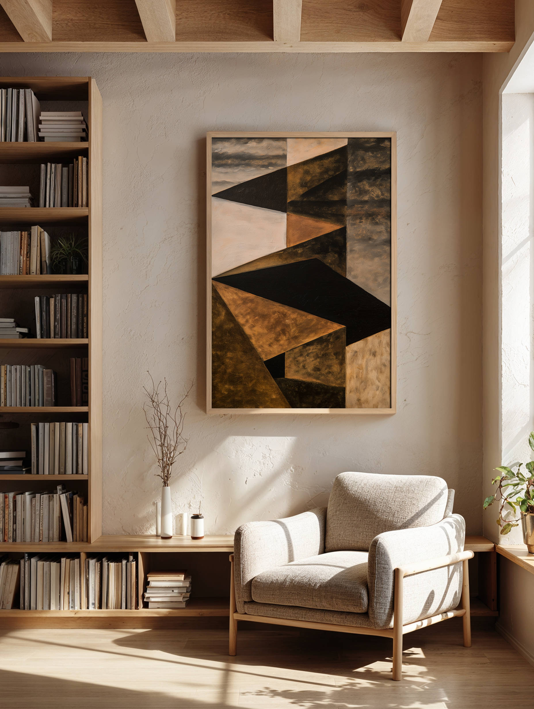 Framed art for interior decor