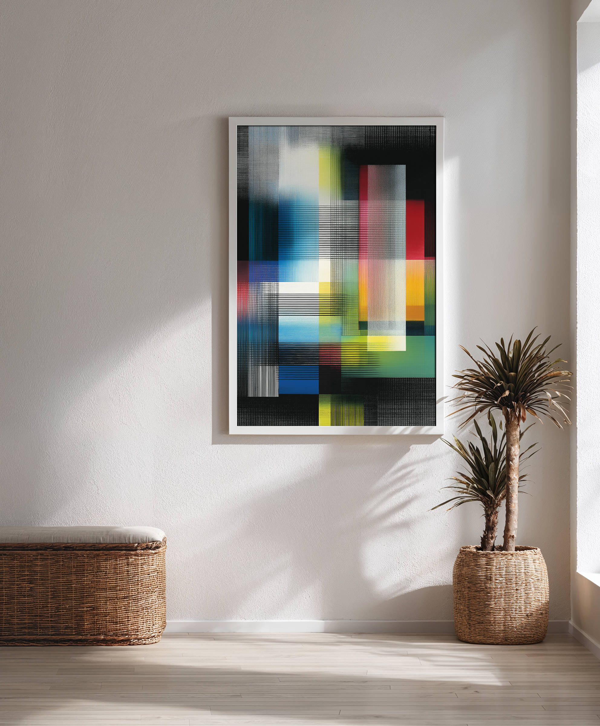 Framed art for interior decor