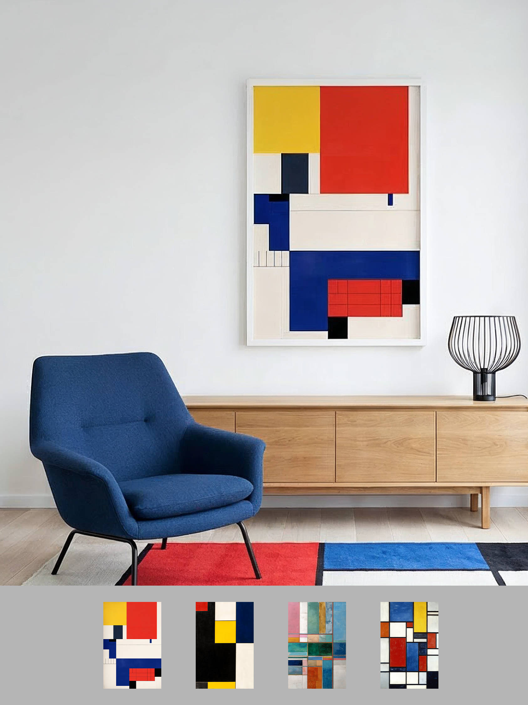 W030 产品主图 Framed art for interior decor