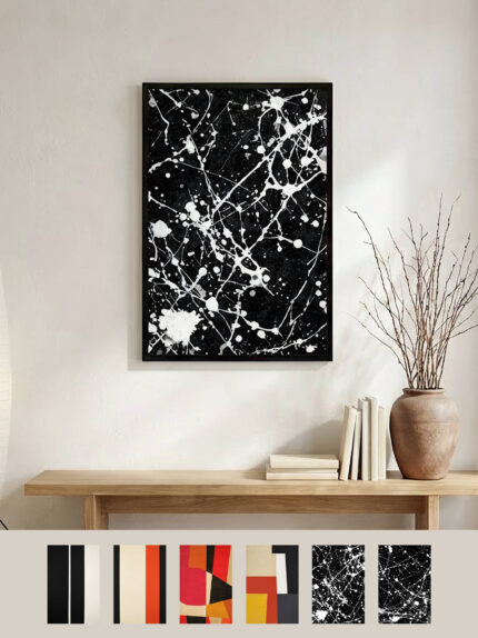 Framed art for interior decor