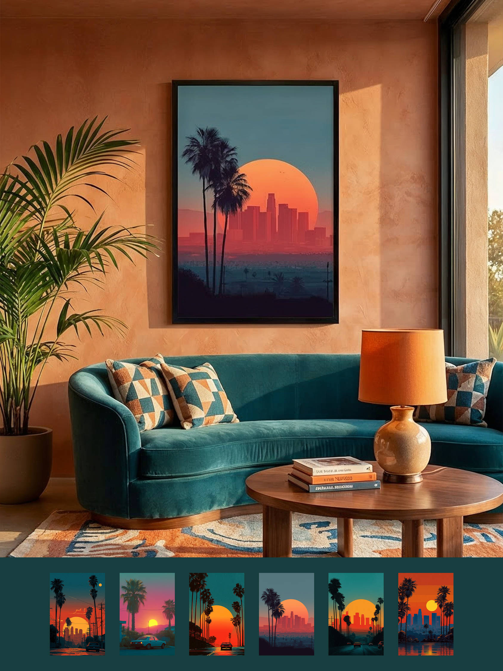 Framed art for interior decor