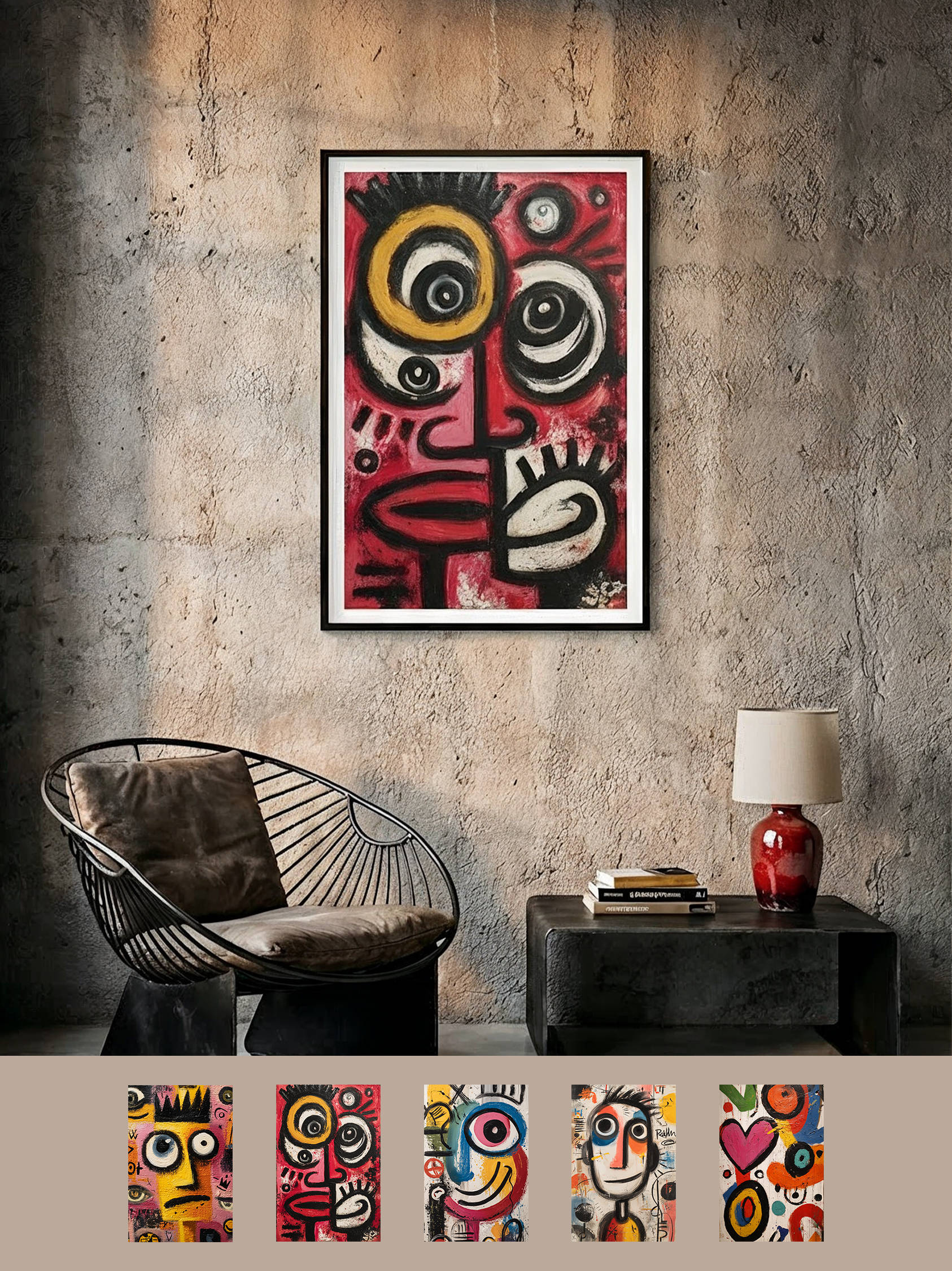 Framed art for interior decor