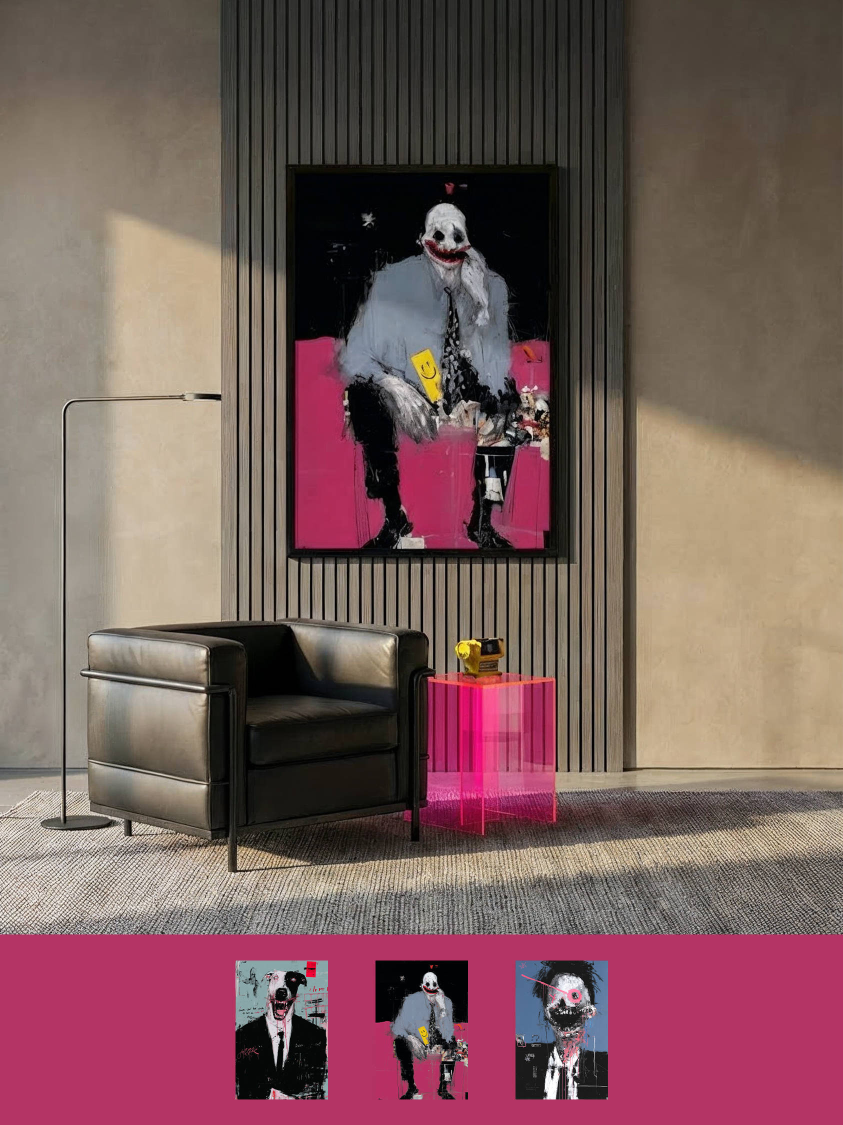 Framed art for interior decor