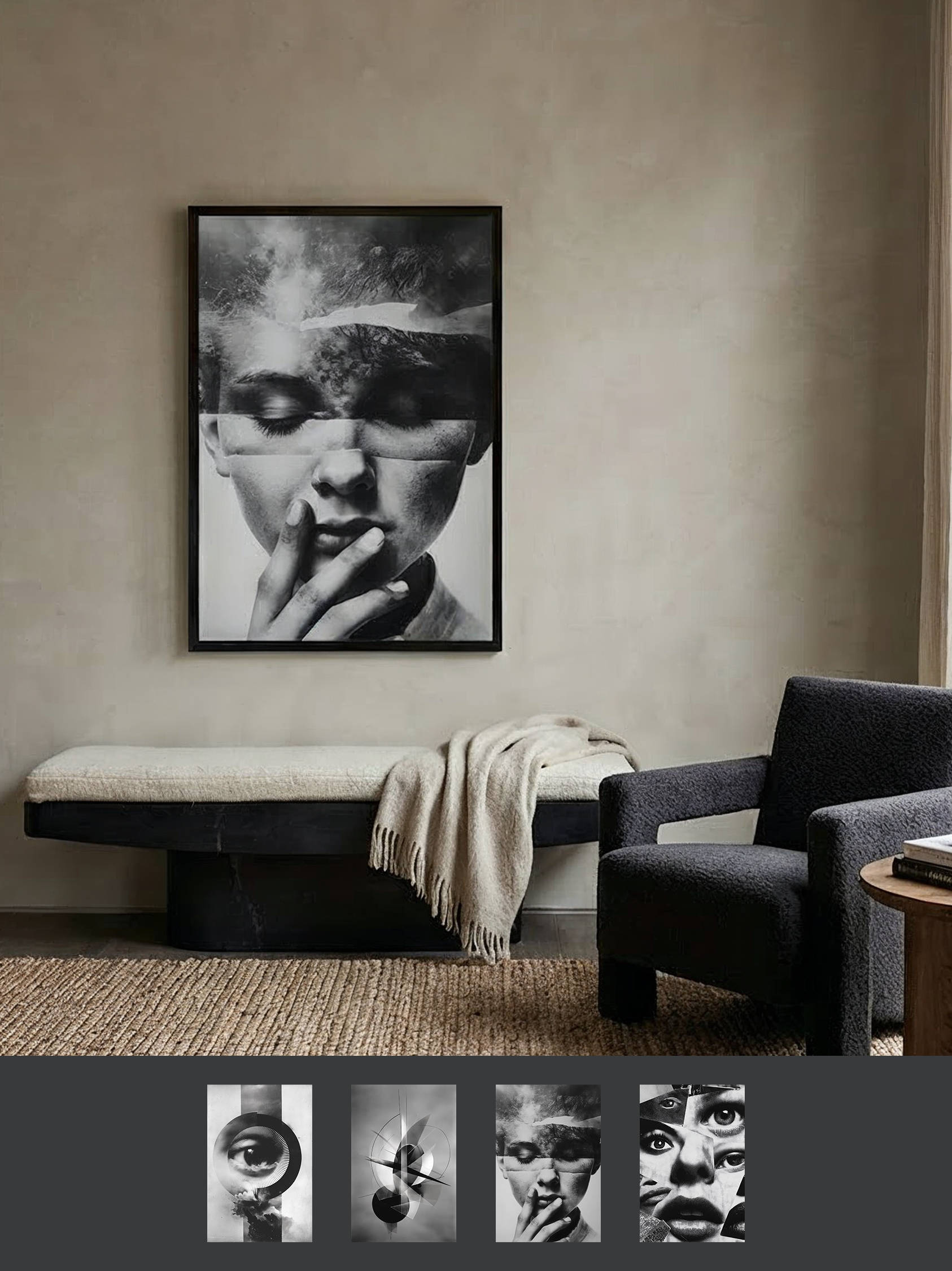 w064 产品主图 Framed art for interior decor