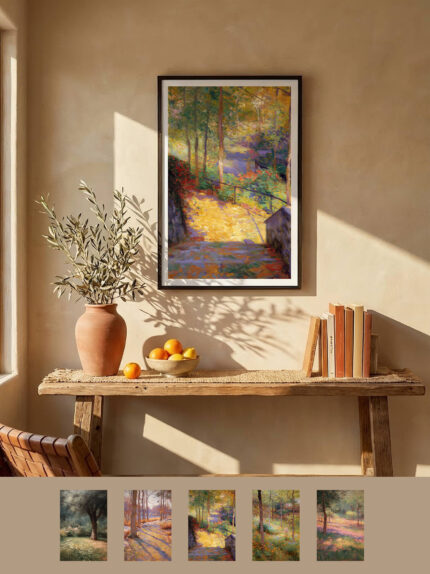 Cozy interior with framed artwork-Musee