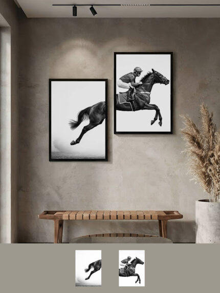 Framed art for interior decor