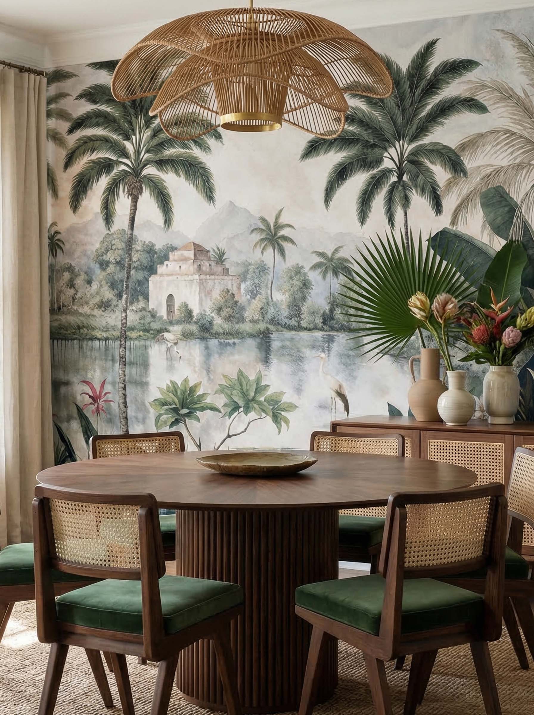 Musee | Tropical Sanctuary Bliss Wall Mural Musee | Tropical Sanctuary Bliss Wall Mural