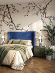Musee product main image displaying the complete Graceful Branches wallpaper pattern, featuring a seamless Chinoiserie illustration of elegant tree branches and delicate blooming flowers on