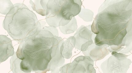 Musee custom wallpaper design showcasing the Ethereal Aura pattern in various colorways, featuring contemporary abstract watercolor art for elegant interiors.D