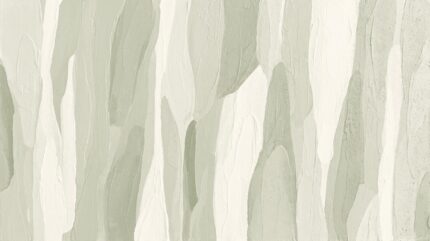 Pigment Strata abstract wallpaper mural with layered impasto brushstrokes in blue, plum, taupe and ivory I