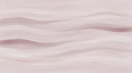 Silent Tides abstract wallpaper mural with flowing wave like brushstrokes in blue, grey and ivory G
